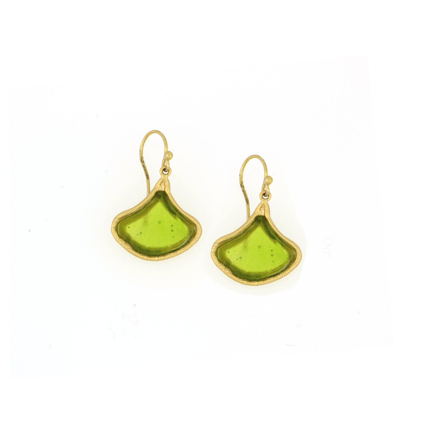 Ginkgo Leaf Wire Earrings