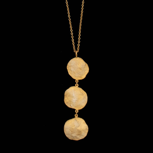 Petite La Mer Triple Drop Pendant - 16" Adj.