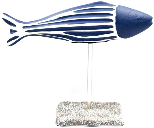 Blue Fish Sculpture