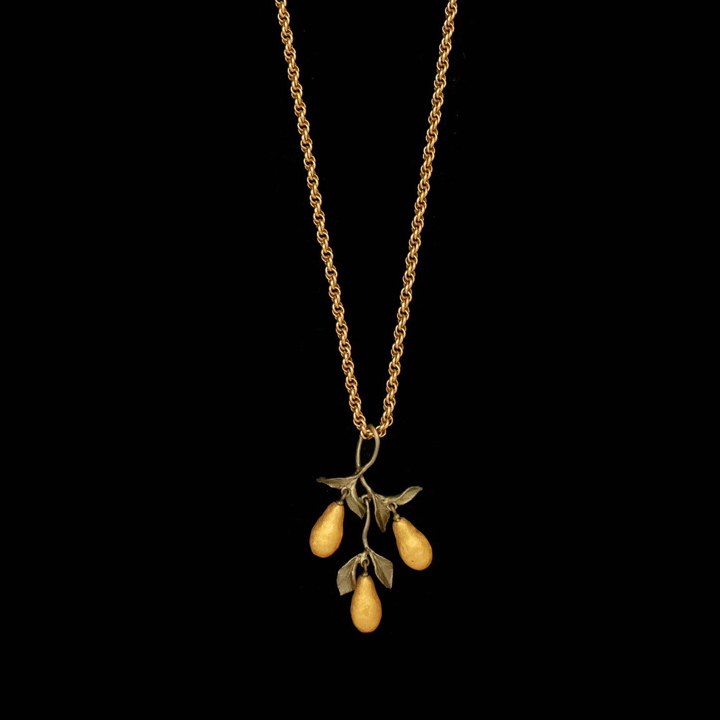 Golden Pear 28" Adj. Long Pendant