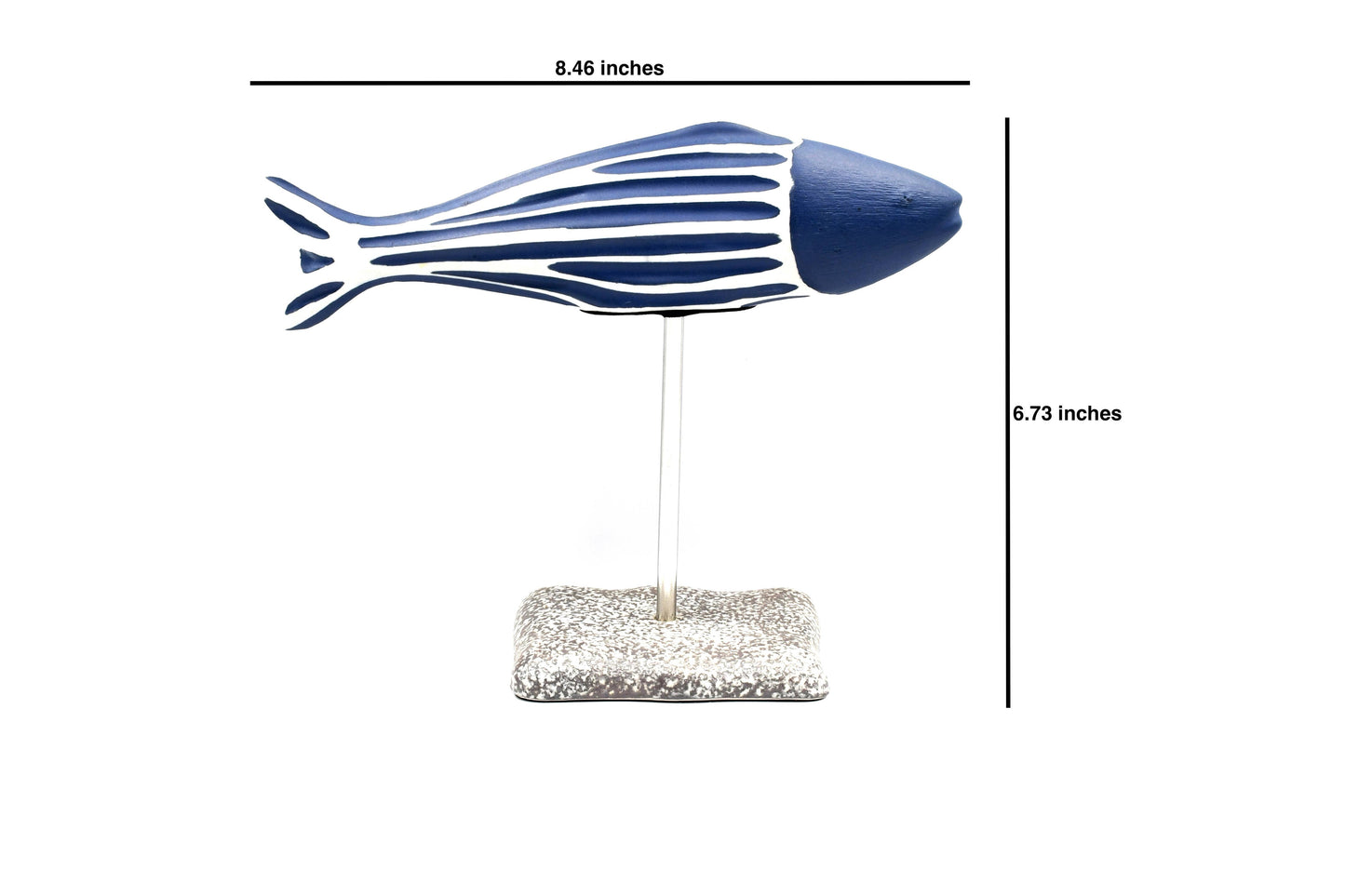 Blue Fish Sculpture