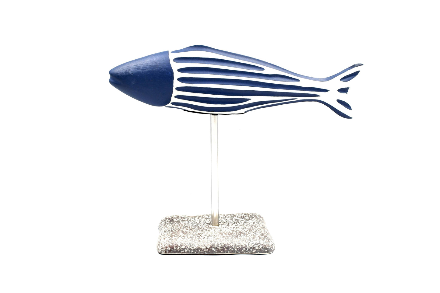 Blue Fish Sculpture