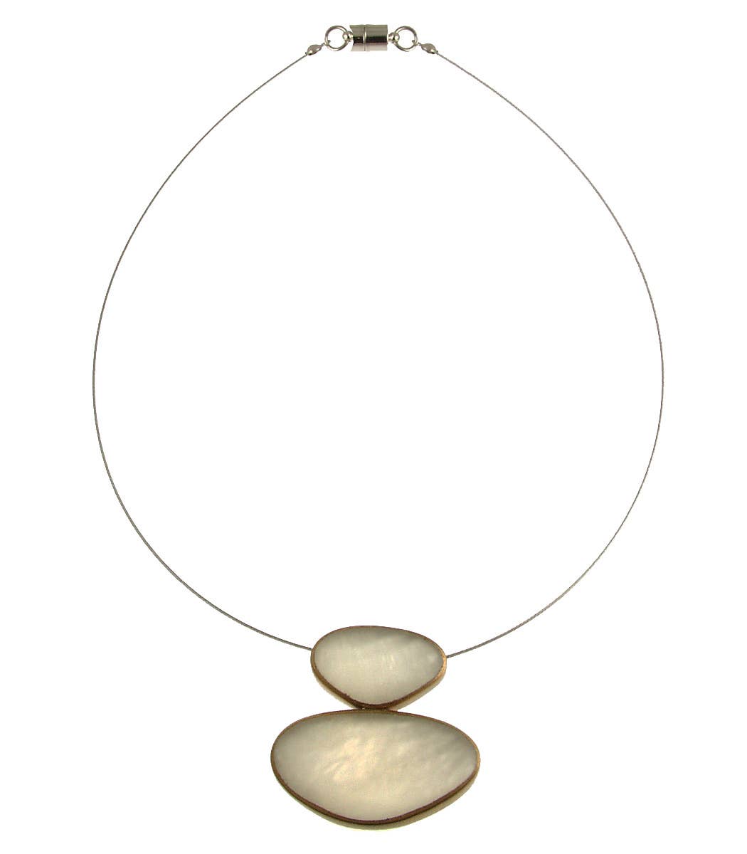 Two Pebbles Pendant Necklace