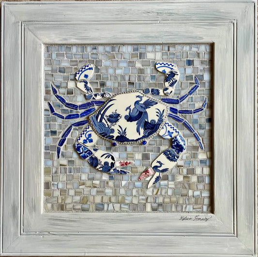 “Chinoiserie Crab” by Kelsie Hornby