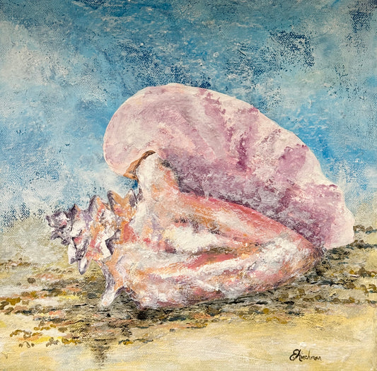 “Pink Conch” by Elaine Hinchman