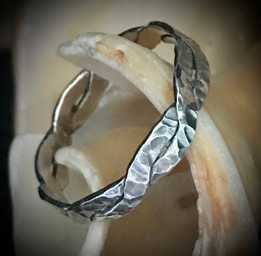 Hammered Braid Band Ring