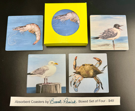 “Sea Life” Coaster Set by Brook Penick