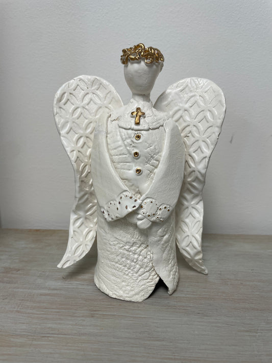 Ceramic Small Angel by Gail Williams