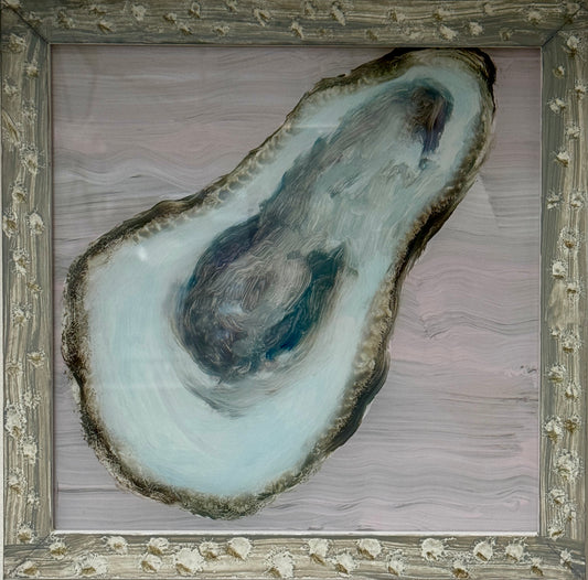 “Oyster Reverse Painting” by Garland Mattox