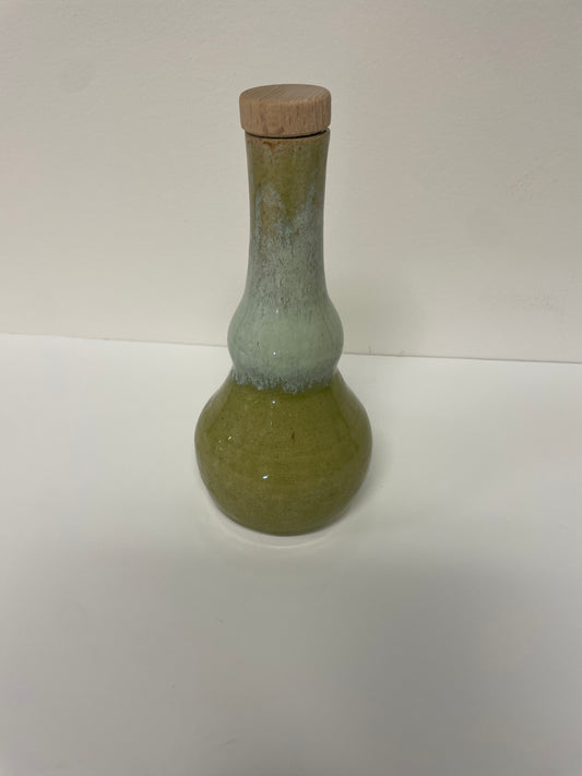 Pottery Bottle with Stopper by Christina Schobernd