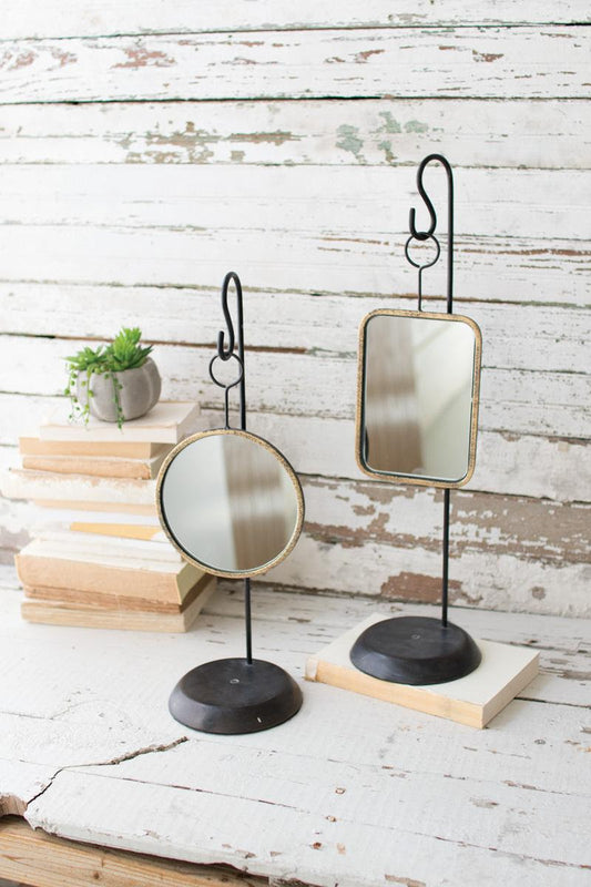 Table Top Metal Mirror