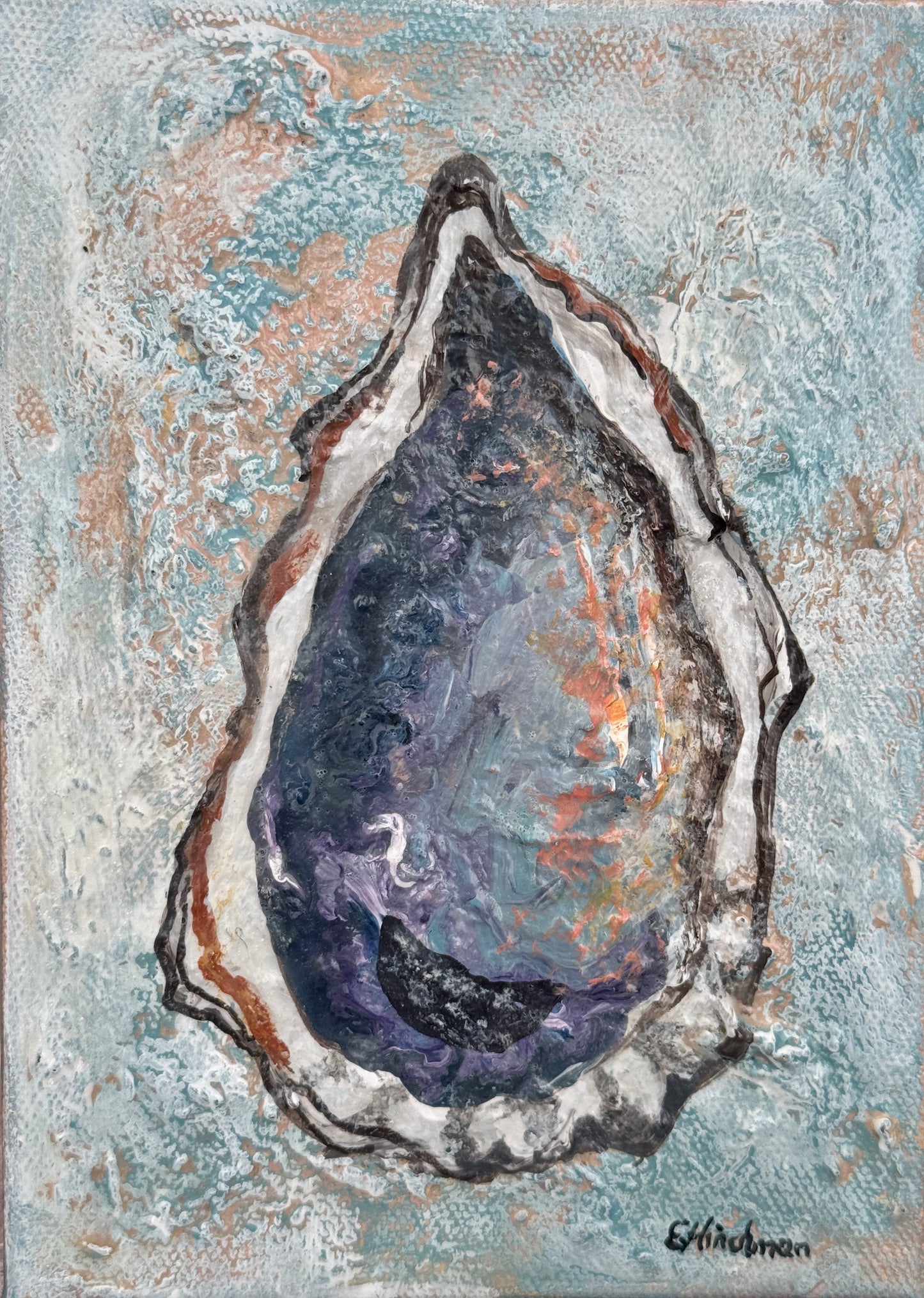 ‘Peachy Oyster’ by Elaine Hinchman