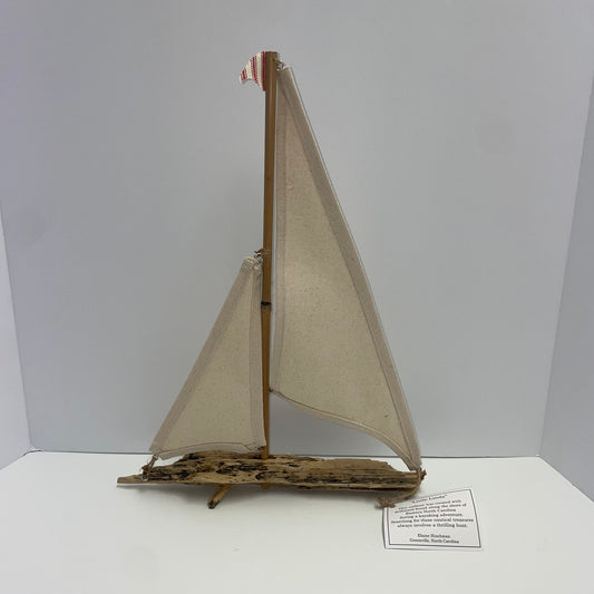 Driftwood Sailboat “Little Linda” by Elaine Hinchman