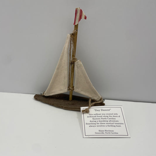 Driftwood Sailboat “Day Dancer” by Elaine Hinchman