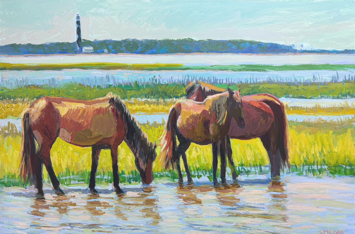 “Horses at Shack” by Stephen Moore