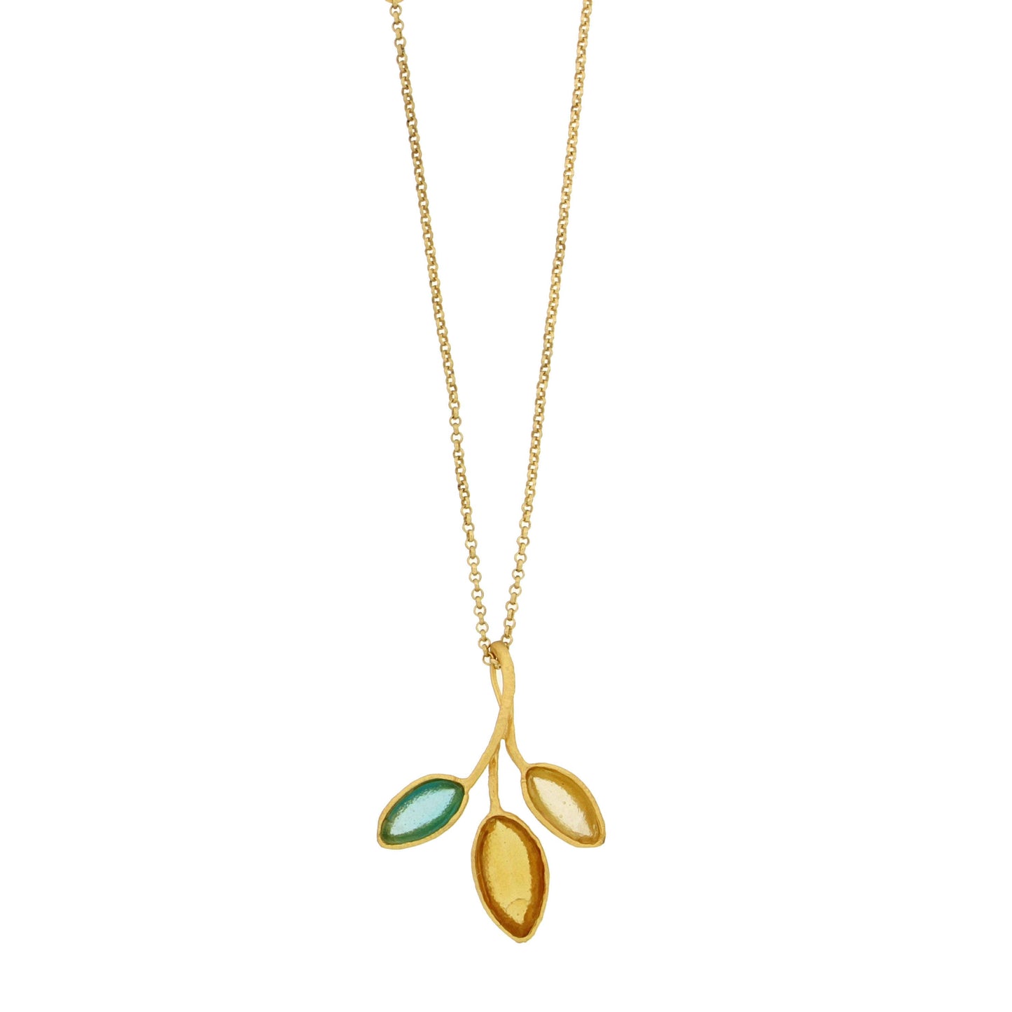 20" Adj.  Large 3-Leaf Drop Pendant