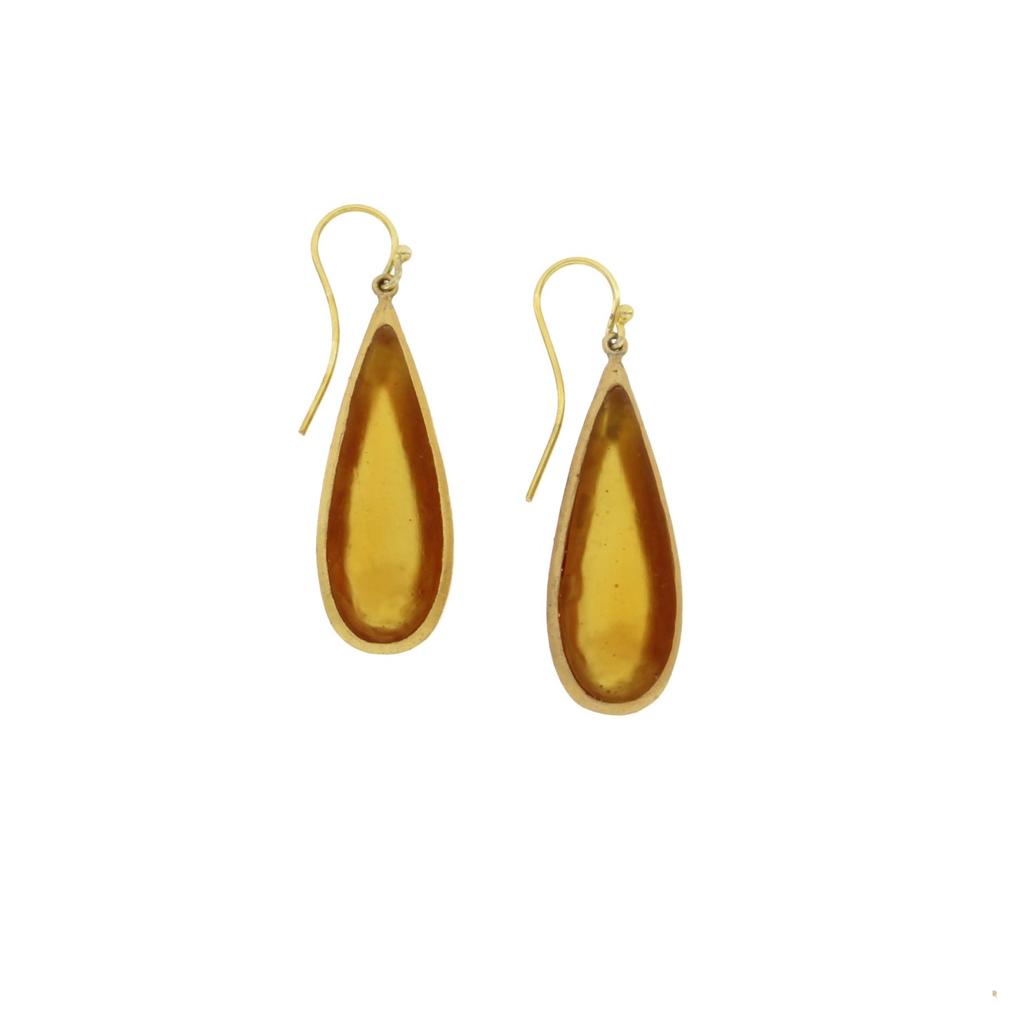 Tear Drop Bubbles Long Wire Earrings