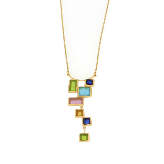 Mosaic Drop Pendant 16" Adj.