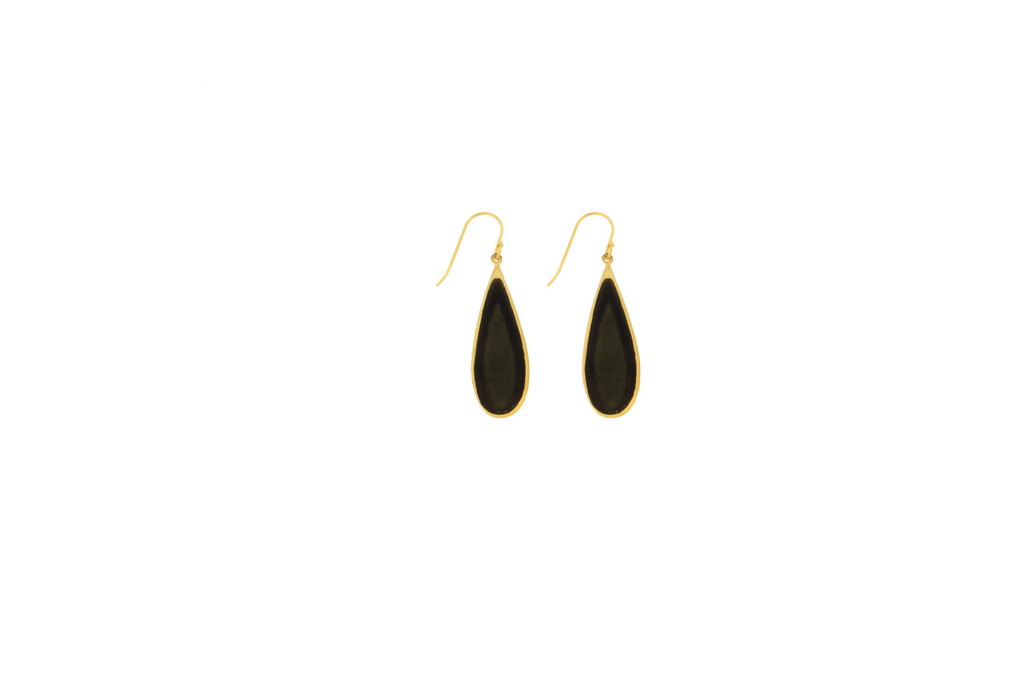 Tear Drop Bubbles Long Wire Earrings